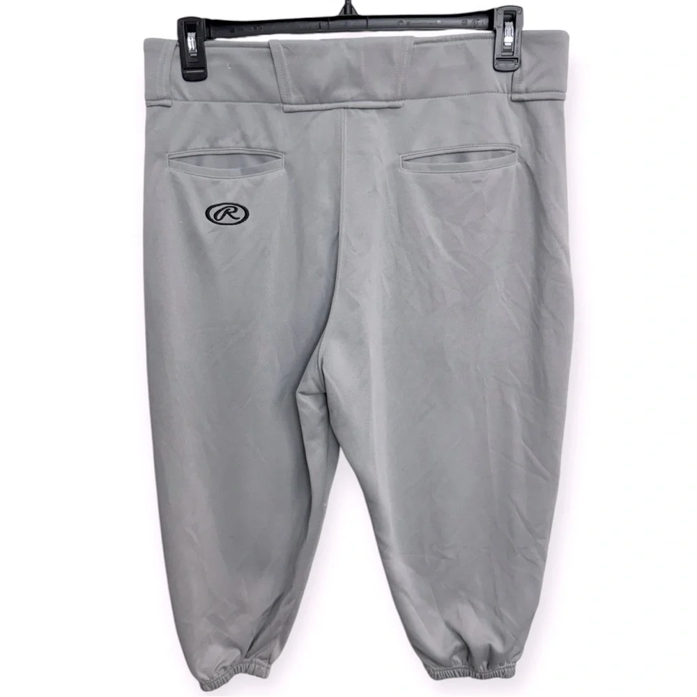 Rawlings Men’s Baseball Knickers Gray‎ Casual Pants with Elastic Cuffs 36/17L